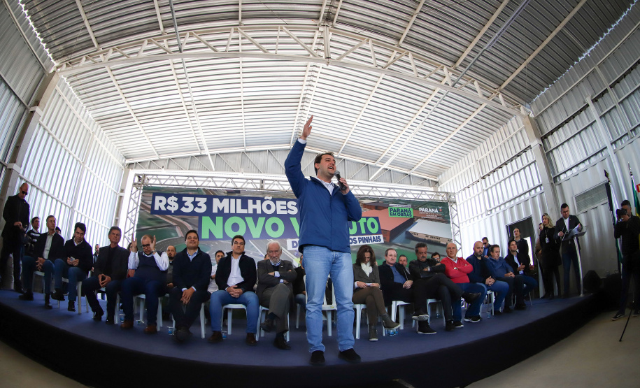 ASSINATURA DA ORDEM DE SERVIÇO DAS OBRAS DO NOVO VIADUTO DE SÃO JOSÉ DOS PINHAIS