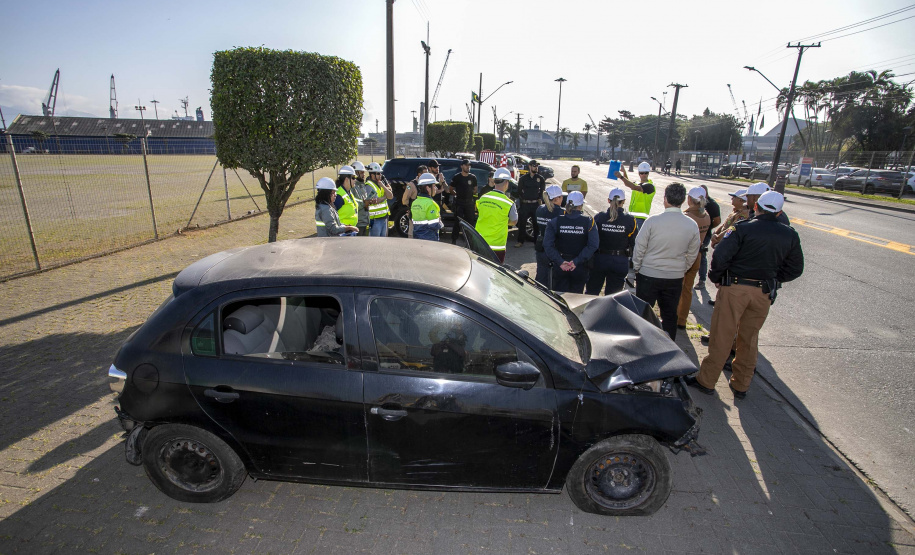 Portos do Paraná promove blitz educativa, alinhada com o Movimento Maio Amarelo