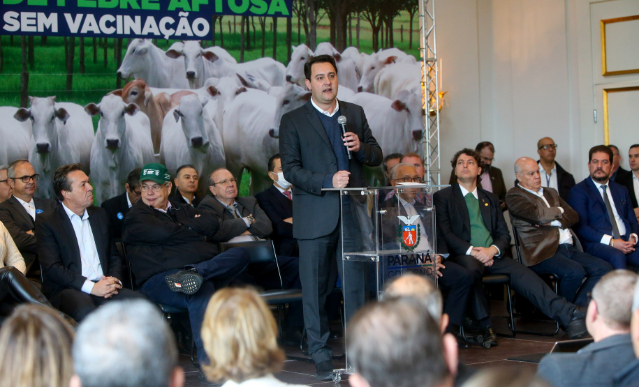 O Governo do Estado celebra nesta terça-feira (31) o primeiro ano do Paraná como área livre de febre aftosa sem vacinação e comemora os 10 anos de fundação da Agência de Defesa Agropecuária do Paraná (Adapar) - Curitiba, 31/05/2022