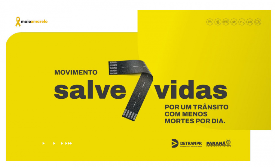 Detran-PR lança programação de ações para a campanha Maio Amarelo
