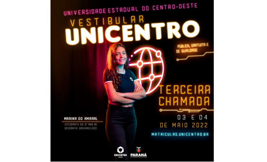Unicentro faz pré-matrícula dos aprovados em terceira chamada no vestibular