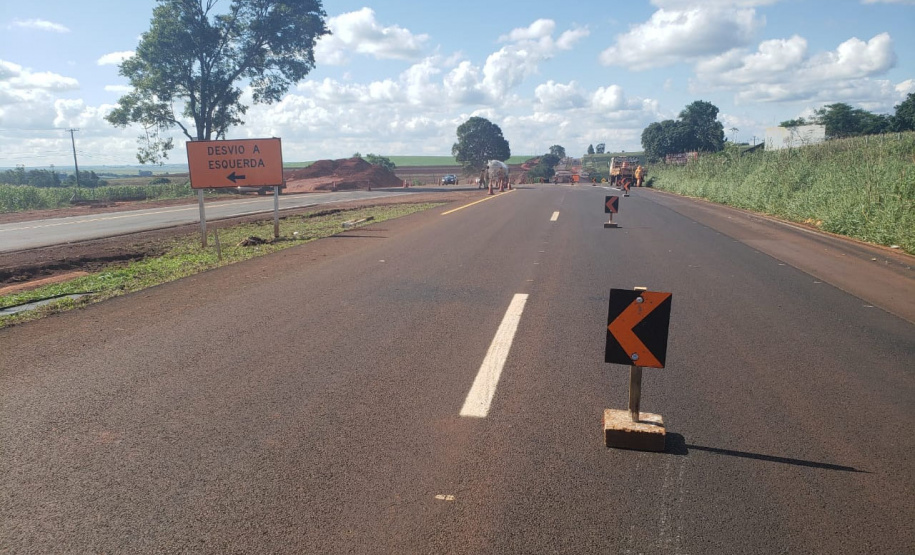 Duplicação da PR-323 em Doutor Camargo tem liberação parcial de nova pista