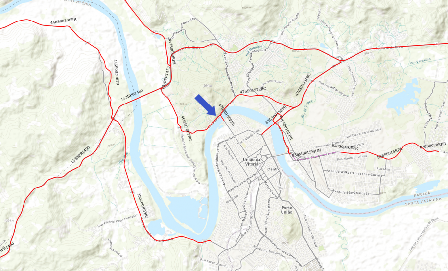 DER/PR vai solucionar queda de rochas em rodovia de União da Vitória