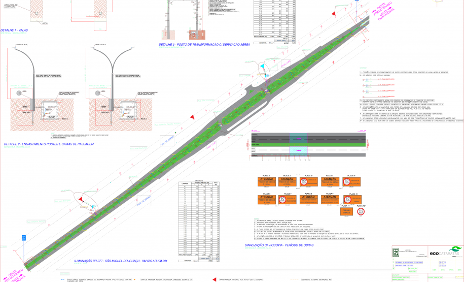 DER/PR homologa obra de iluminação da BR-277 na região Oeste