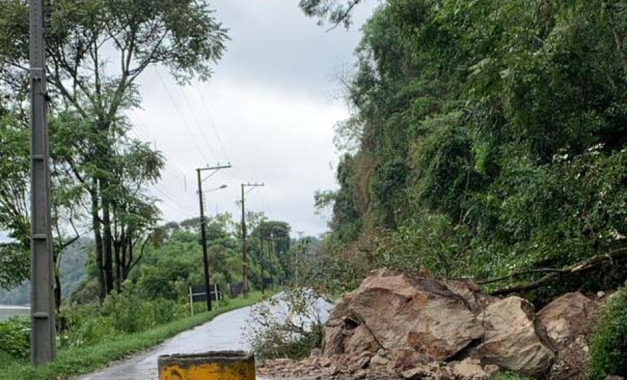 DER/PR vai solucionar queda de rochas em rodovia de União da Vitória