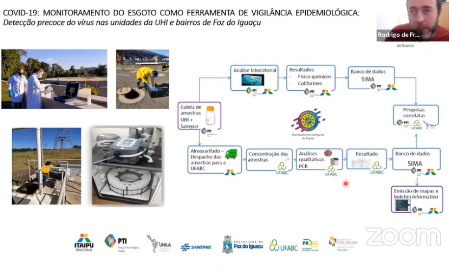 Pesquisadores debatem o monitoramento da Covid-19 a partir do esgoto no Paraná
