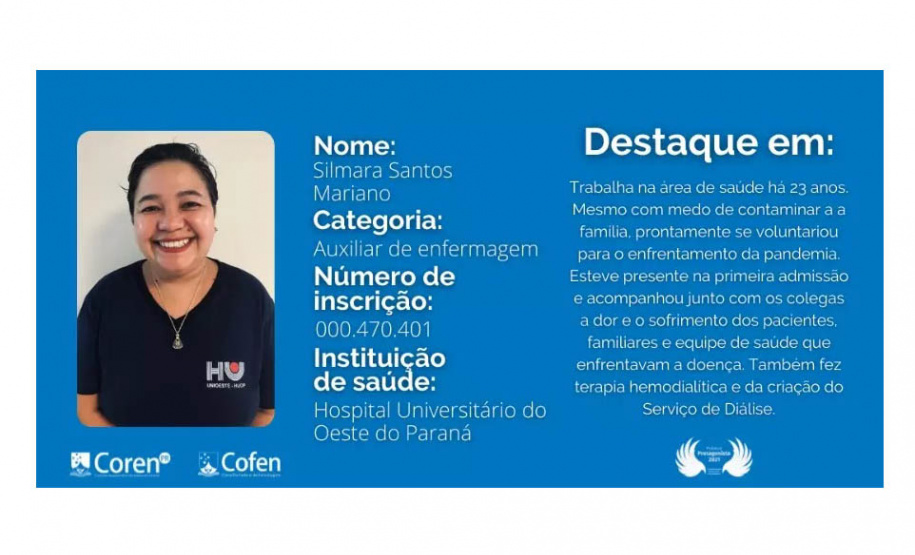 Coren-PR premia profissionais de Enfermagem dos Hospitais Universitários