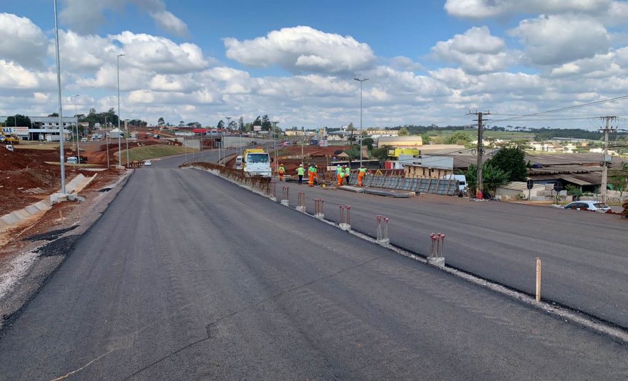 Obra do novo Trevo Cataratas em Cascavel chega a 80% de conclusão