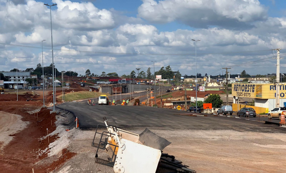 Obra do novo Trevo Cataratas em Cascavel chega a 80% de conclusão