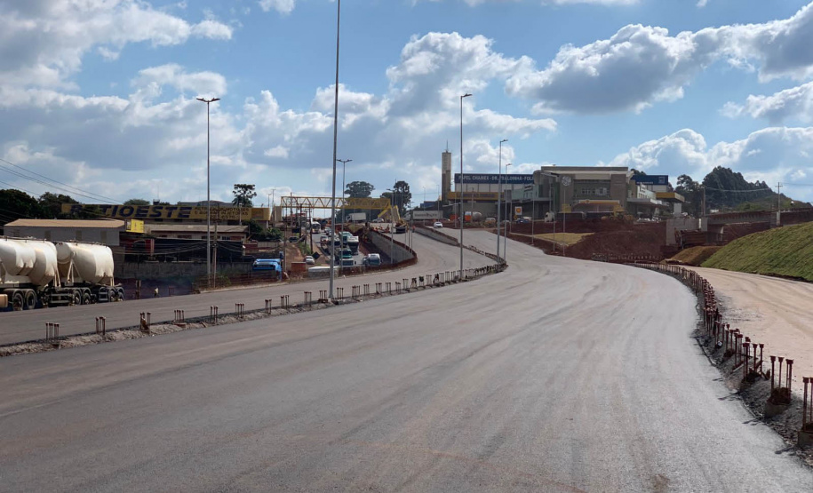 Obra do novo Trevo Cataratas em Cascavel chega a 80% de conclusão