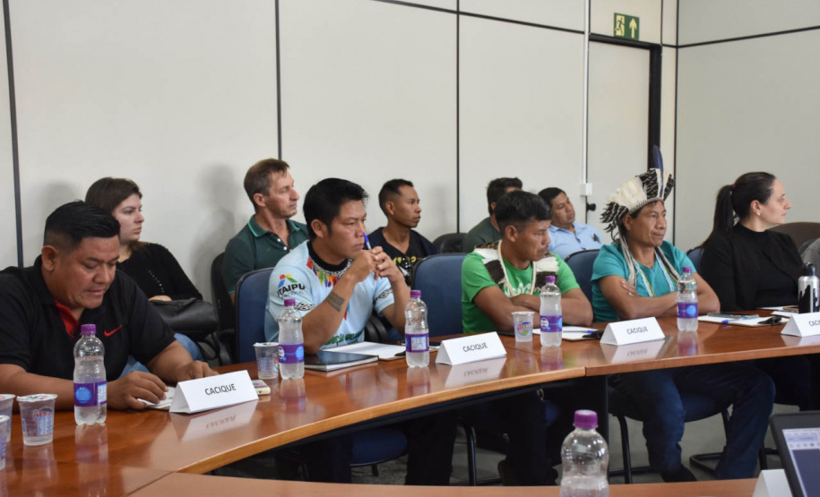 Grupo de Trabalho dos Povos e Comunidades Tradicionais do Paraná se reuniu com caciques e representantes das comunidades indígenas e das prefeituras de São Miguel do Iguaçu, Itaipulândia, Santa Helena e Diamante do Oeste