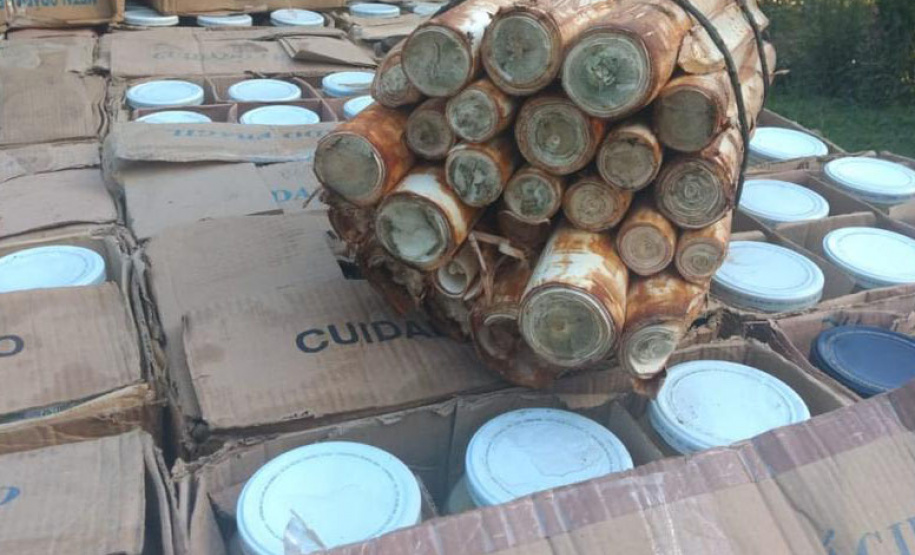 Batalhão Ambiental apreende três toneladas de palmito em fábrica clandestina em Guaraqueçaba