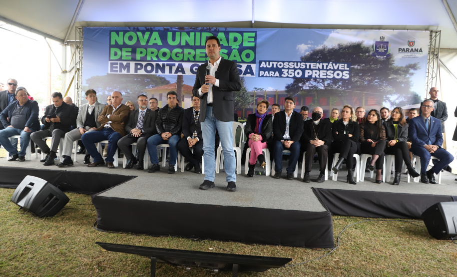 Governador inaugura nova unidade de progressão penal para recuperação de presos em Ponta Grossa