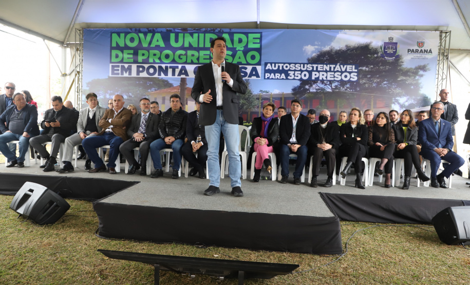 Governador inaugura nova unidade de progressão penal para recuperação de presos em Ponta Grossa