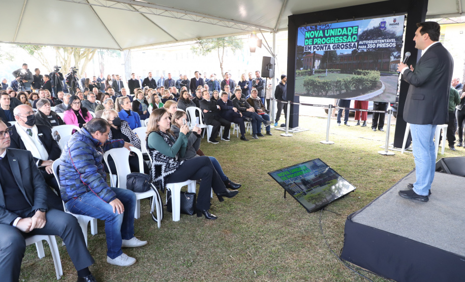 Governador inaugura nova unidade de progressão penal para recuperação de presos em Ponta Grossa