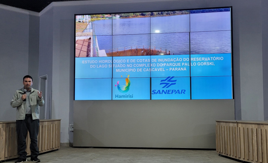 Sanepar apresenta projeto de desassoreamento do Lago Municipal de Cascavel
