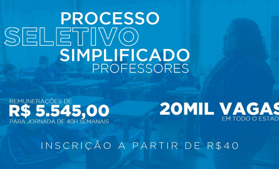 Seed-PR publica edital do PSS de professores para 2023