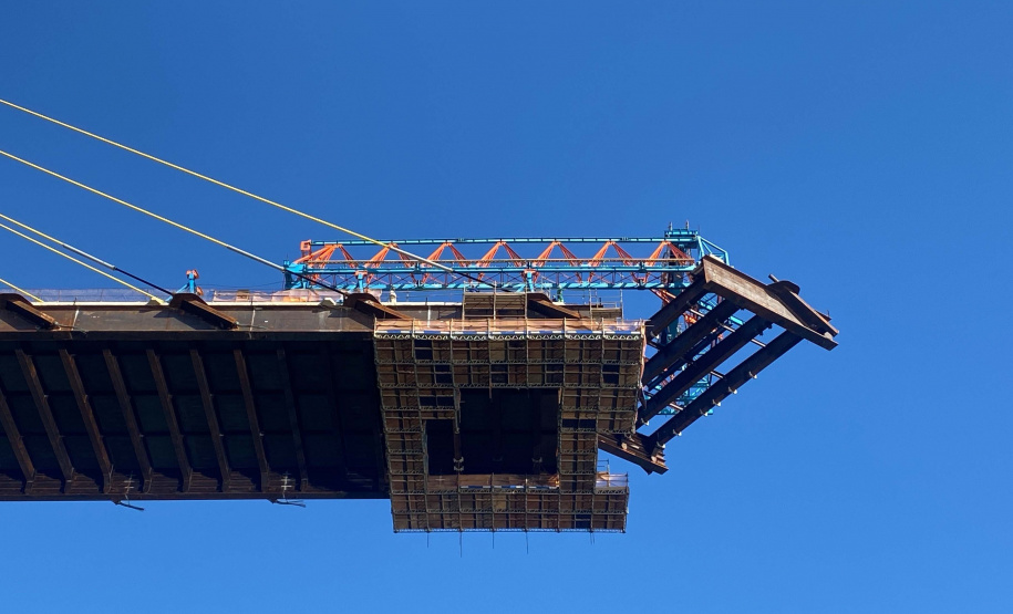 Ponte da Integração chega a 86%; faltam 76,80 metros