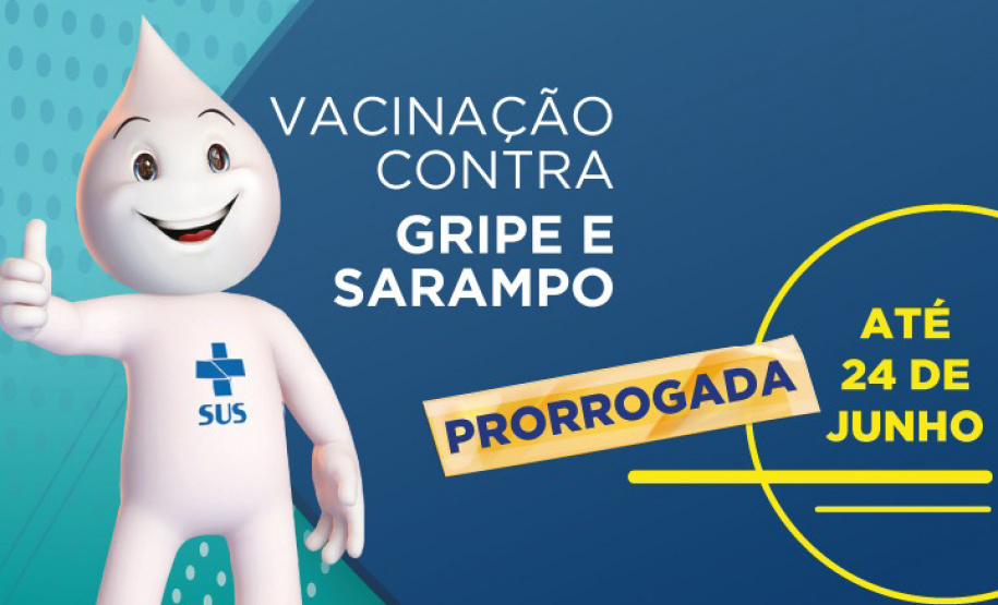 Campanha de vacinação contra gripe e sarampo é prorrogada até 24 de junho no Paraná