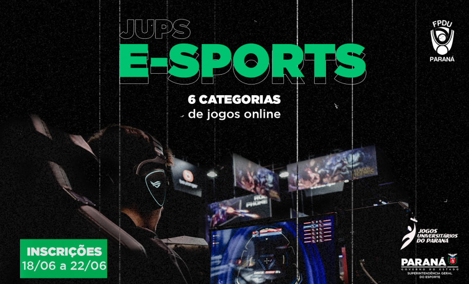 Jogos Universitários do Paraná abrem inscrições para e-Sports