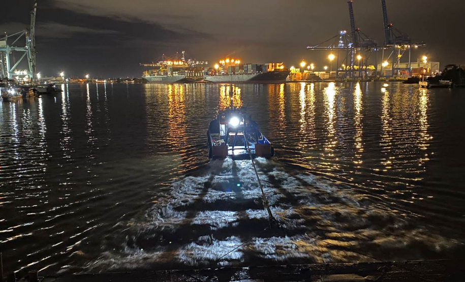 Segundo ferry boat do DER/PR segue para manutenção em Santa Catarina