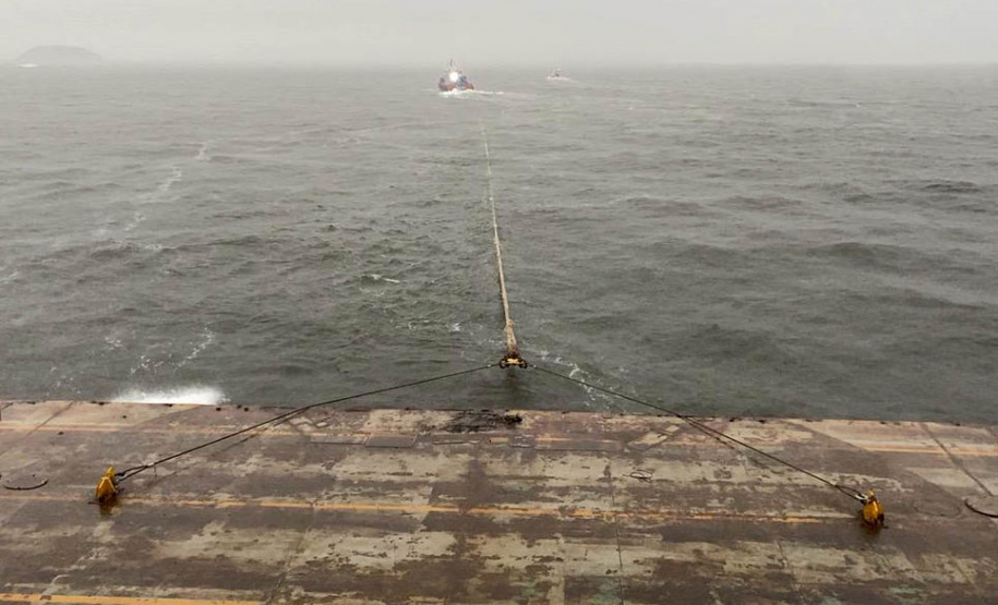Segundo ferry boat do DER/PR segue para manutenção em Santa Catarina
