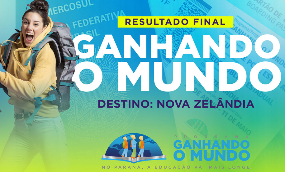 Divulgados os 100 alunos selecionados para intercâmbio do Ganhando o Mundo na Nova Zelândia