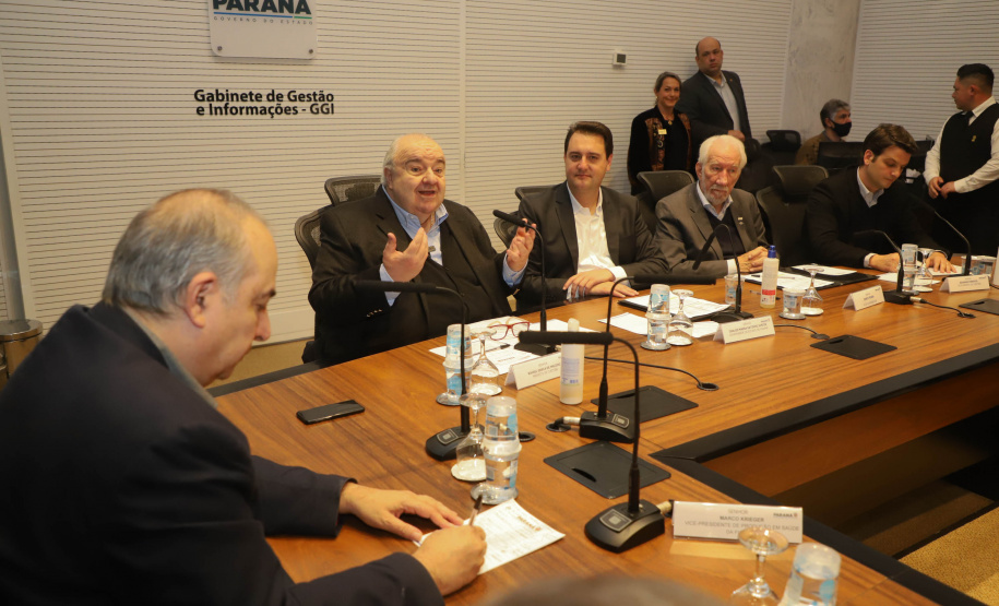 Governador Carlos Massa Ratinho Junior anuncia parceria entre Fiocruz,Tecpar e IBMP. Foto: Ari Dias/AEN.