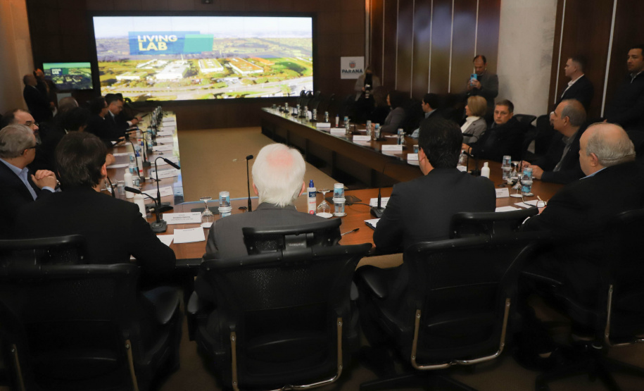 Governador Carlos Massa Ratinho Junior anuncia parceria entre Fiocruz,Tecpar e IBMP. Foto: Ari Dias/AEN.