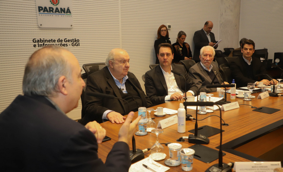 Governador Carlos Massa Ratinho Junior anuncia parceria entre Fiocruz,Tecpar e IBMP. Foto: Ari Dias/AEN.