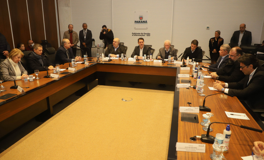 Governador Carlos Massa Ratinho Junior anuncia parceria entre Fiocruz,Tecpar e IBMP. Foto: Ari Dias/AEN.