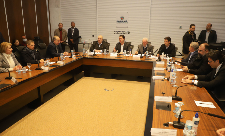 Governador Carlos Massa Ratinho Junior anuncia parceria entre Fiocruz,Tecpar e IBMP. Foto: Ari Dias/AEN.