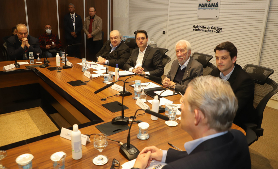 Governador Carlos Massa Ratinho Junior anuncia parceria entre Fiocruz,Tecpar e IBMP. Foto: Ari Dias/AEN.