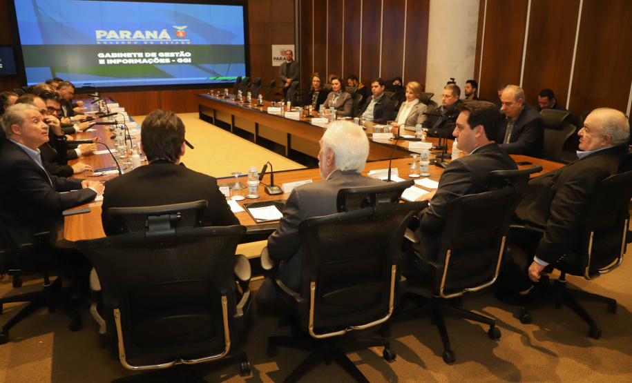 Governador Carlos Massa Ratinho Junior anuncia parceria entre Fiocruz,Tecpar e IBMP. Foto: Ari Dias/AEN.