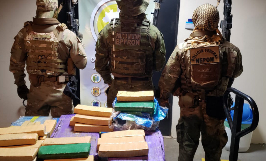 Operação integrada apreende meia tonelada de maconha