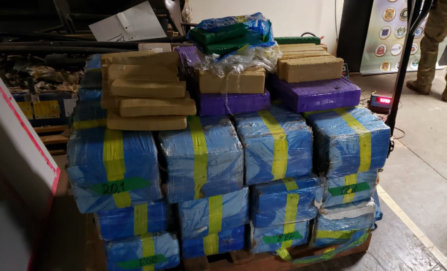 Operação integrada apreende meia tonelada de maconha