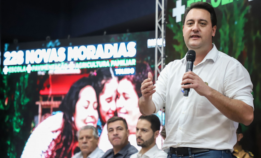 Governador Carlos Massa Ratinho Junior libera recursos para a infraestrutura urbana do município de Toledo, no Oeste do Estado -