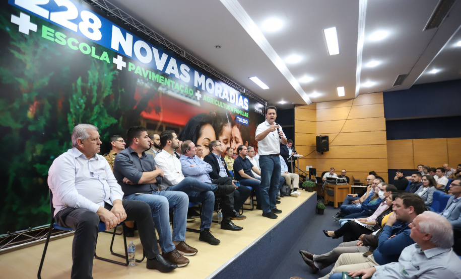 Governador Carlos Massa Ratinho Junior libera recursos para a infraestrutura urbana do município de Toledo, no Oeste do Estado -