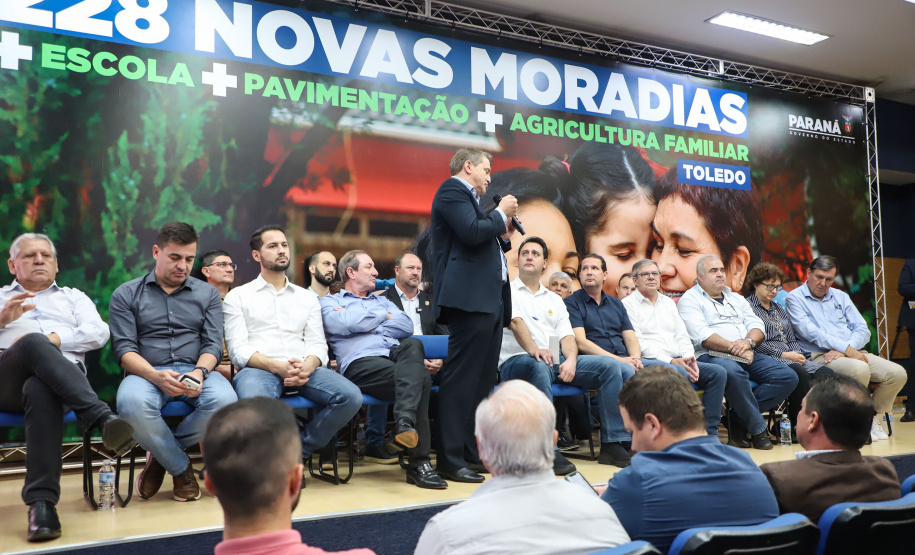 Governador Carlos Massa Ratinho Junior libera recursos para a infraestrutura urbana do município de Toledo, no Oeste do Estado -