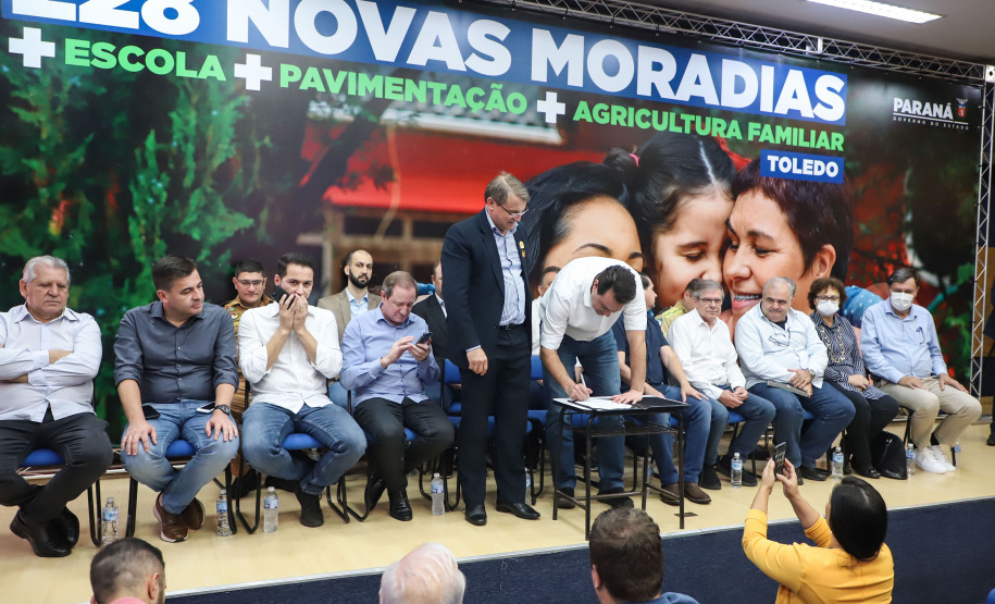 Governador Carlos Massa Ratinho Junior libera recursos para a infraestrutura urbana do município de Toledo, no Oeste do Estado -