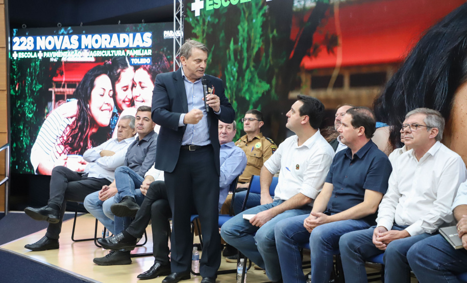 Governador Carlos Massa Ratinho Junior libera recursos para a infraestrutura urbana do município de Toledo, no Oeste do Estado -