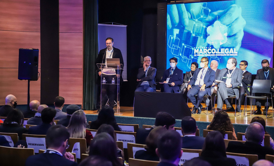 Seminário sobre o Marco Legal  de Ciência, Tecnologia e Inovação do Paraná - Desafios e Oportunidades - Curitiba, 20/06/2022 -  Foto: José Fernando Ogura/AEN