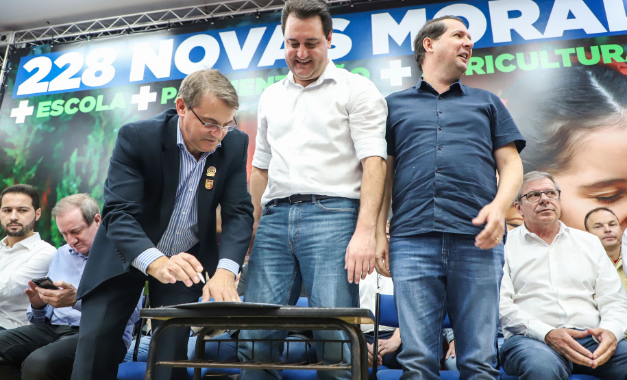 Governador Carlos Massa Ratinho Junior libera recursos para a infraestrutura urbana do município de Toledo, no Oeste do Estado -