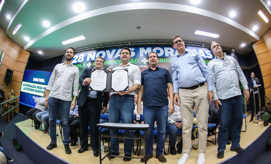 Governador Carlos Massa Ratinho Junior libera recursos para a infraestrutura urbana do município de Toledo, no Oeste do Estado -