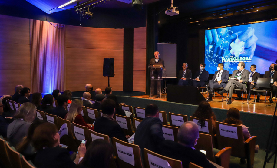 Seminário sobre o Marco Legal  de Ciência, Tecnologia e Inovação do Paraná - Desafios e Oportunidades - Curitiba, 20/06/2022 -  Foto: José Fernando Ogura/AEN