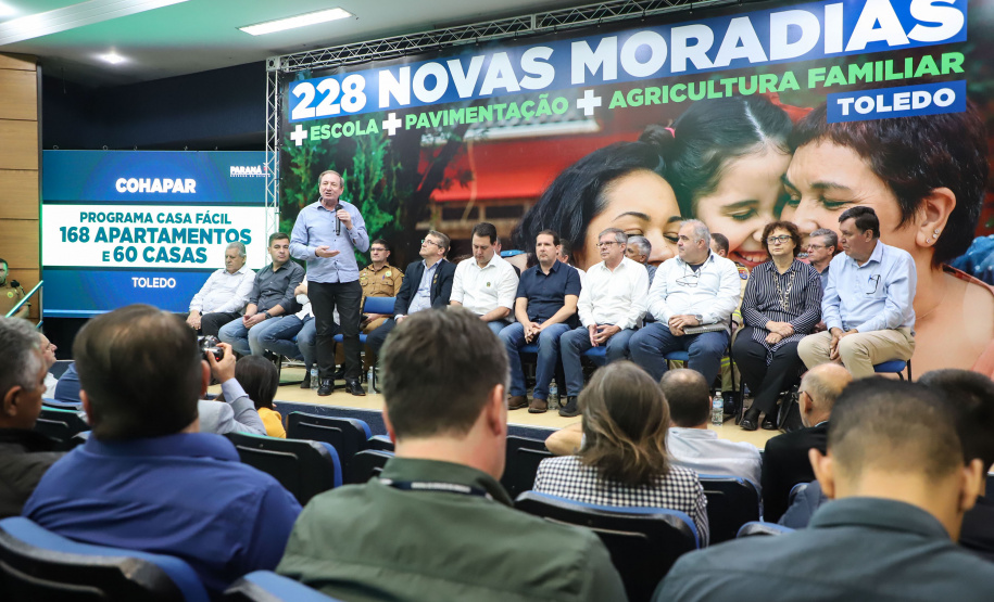 Governador Carlos Massa Ratinho Junior libera recursos para a infraestrutura urbana do município de Toledo, no Oeste do Estado -