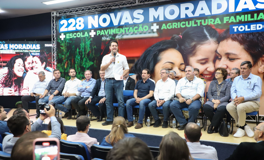 Governador Carlos Massa Ratinho Junior libera recursos para a infraestrutura urbana do município de Toledo, no Oeste do Estado -