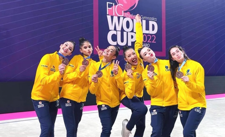 Bolsista do Geração Olímpica e Paralímpica é bronze na Copa do Mundo de Ginástica Rítmica