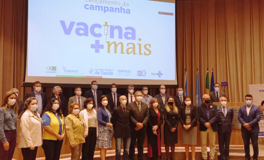 Paraná vai apoiar ações da campanha Vacina Mais, lançada em Brasília nesta quarta