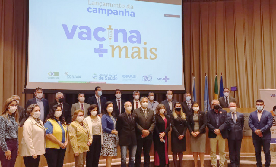 Paraná vai apoiar ações da campanha Vacina Mais, lançada em Brasília nesta quarta